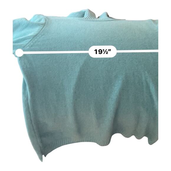 White Stag Sweater Women’s XL Blue Cowl Neck Acrylic Knit Pullover Long Sleeve - Picture 5 of 7